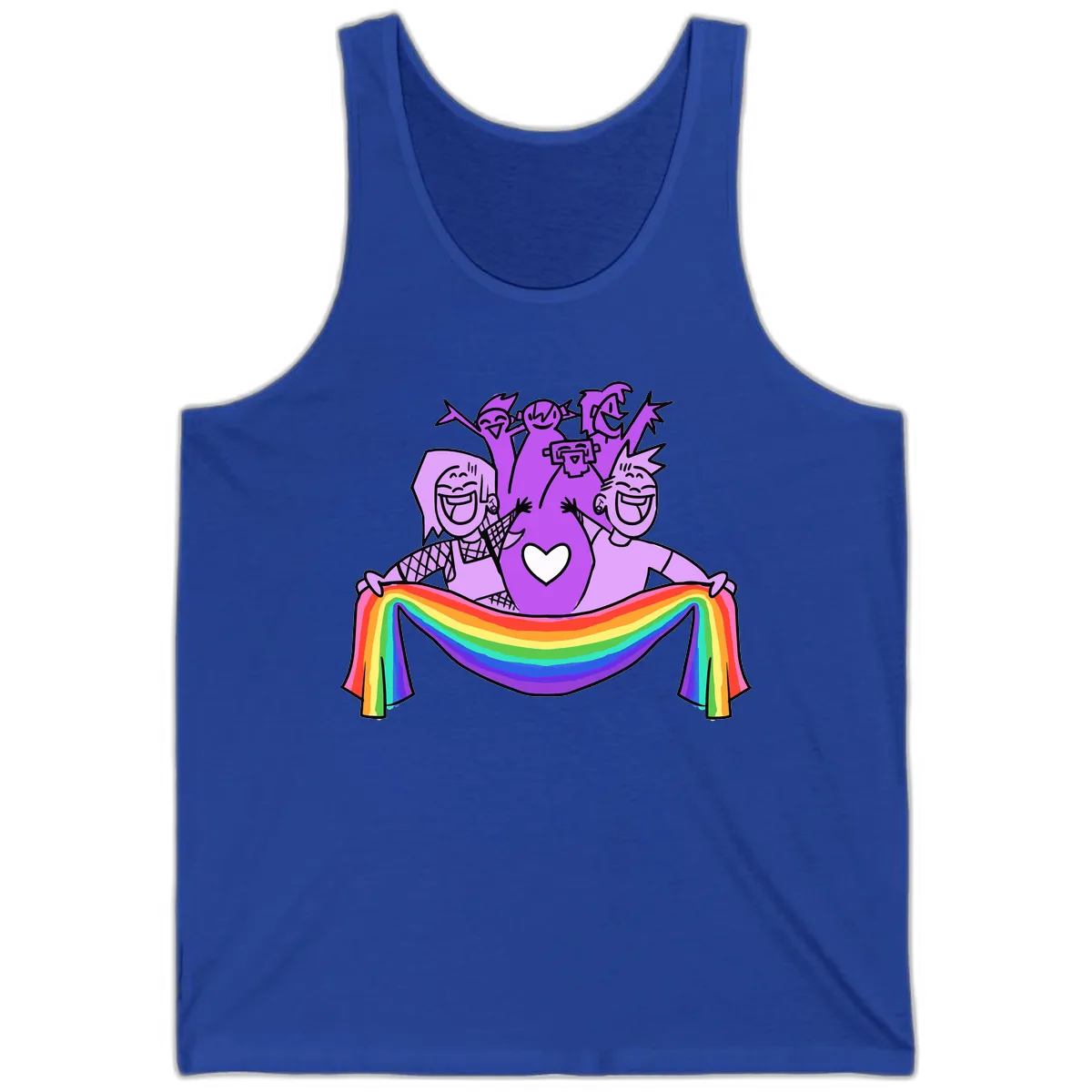 Pride Party Celebration with Rainbow Tank in True Royal