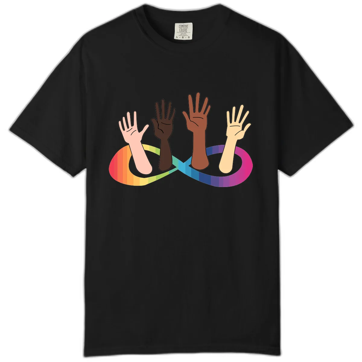 United Hands Pride Comfort Color in Black