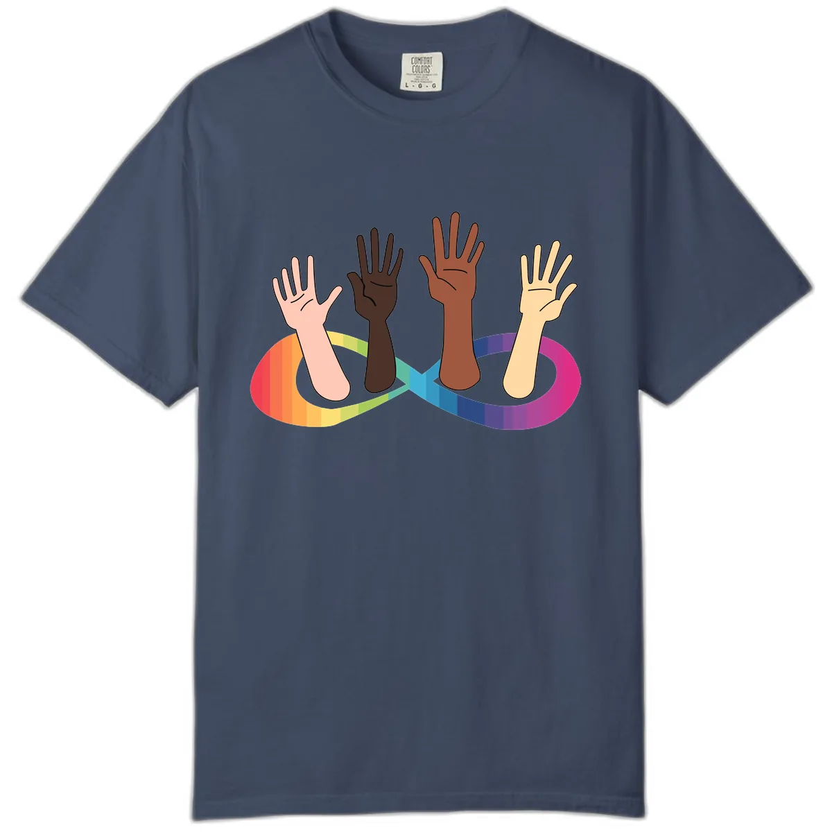 United Hands Pride Comfort Color in Midnight