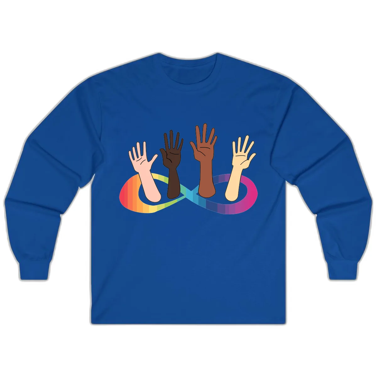 United Hands Pride Long Sleeve in Royal