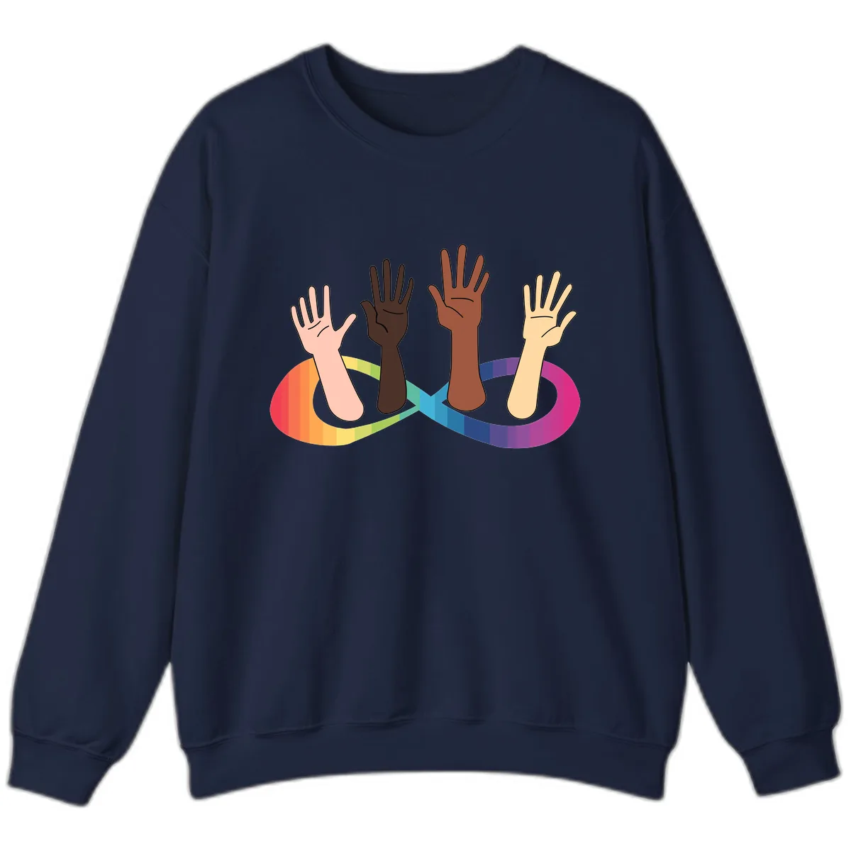 United Hands Pride Sweatshirt in Navy