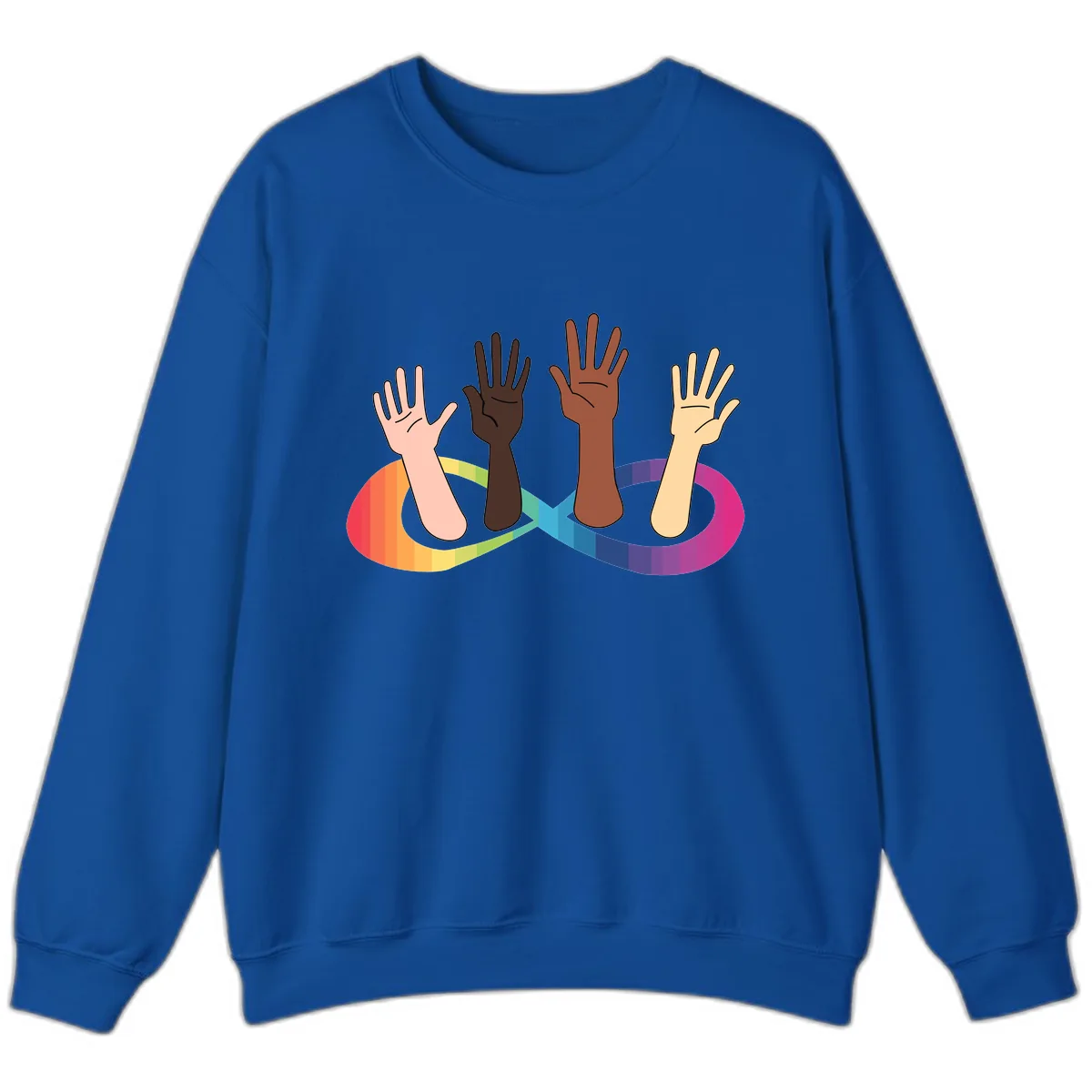 United Hands Pride Sweatshirt in Royal