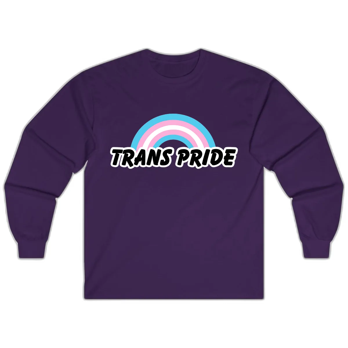Trans Pride Rainbow Long Sleeve in Purple