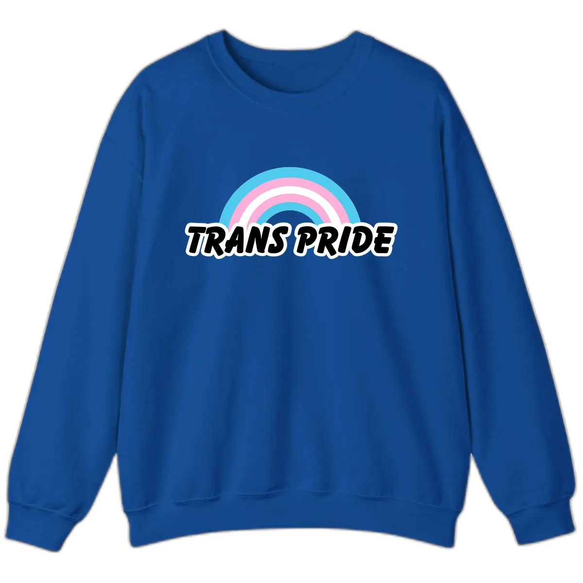 Trans Pride Rainbow Sweatshirt in Royal