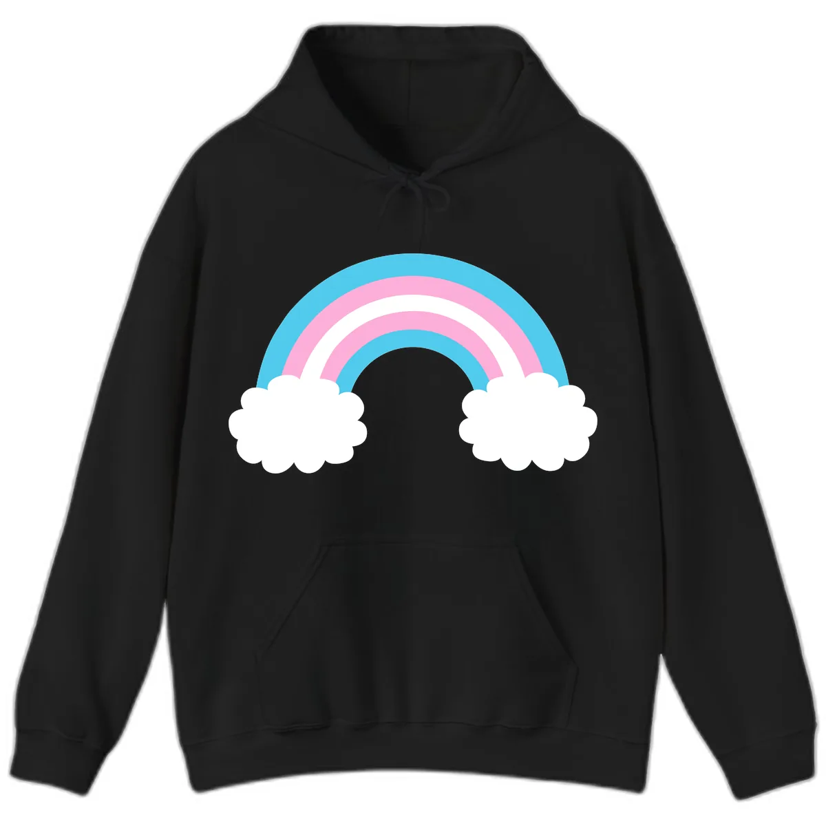 Rainbow Sky Dreams Hoodie in Black