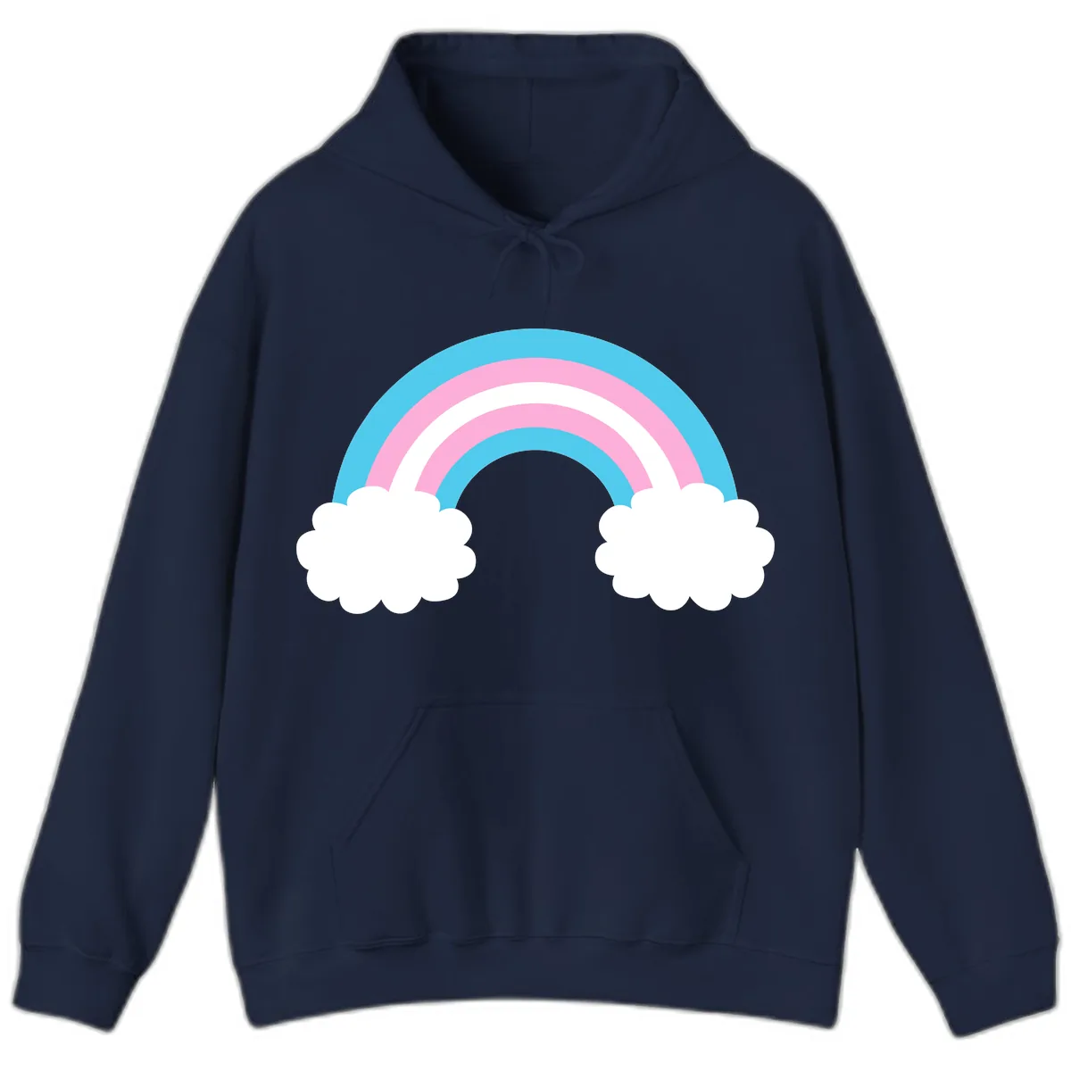 Rainbow Sky Dreams Hoodie in Navy