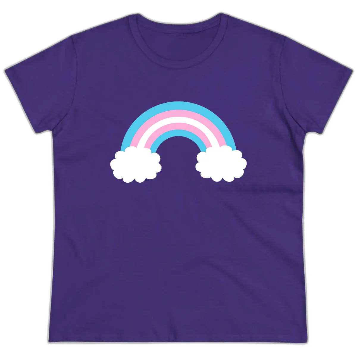 Rainbow Sky Dreams Ladies Tee in Purple