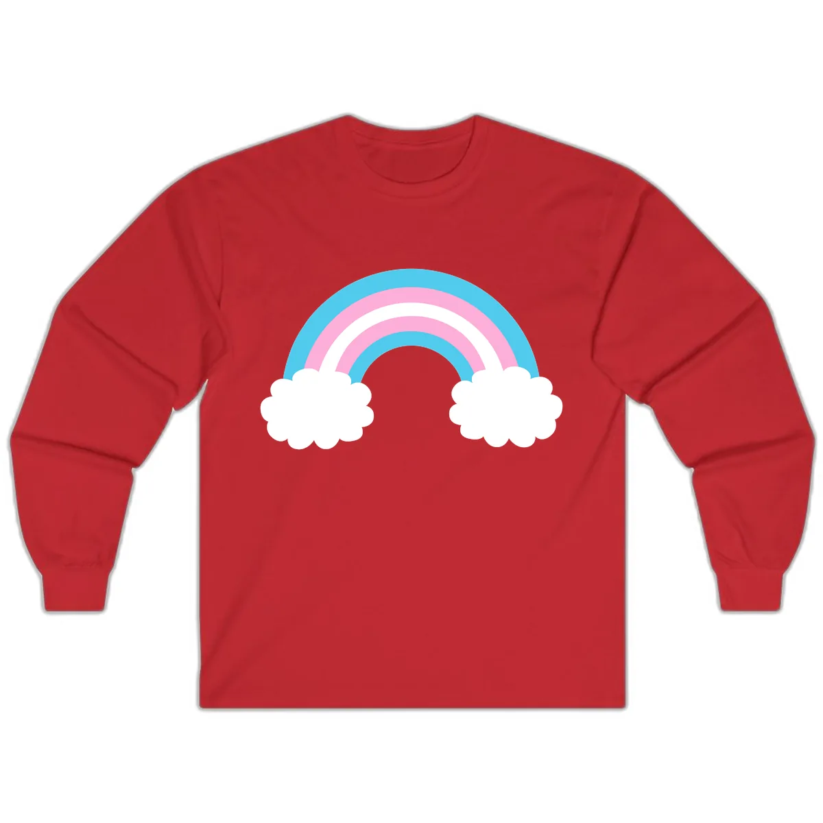 Rainbow Sky Dreams Long Sleeve in Red