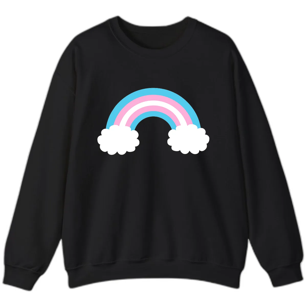 Rainbow Sky Dreams Sweatshirt in Black