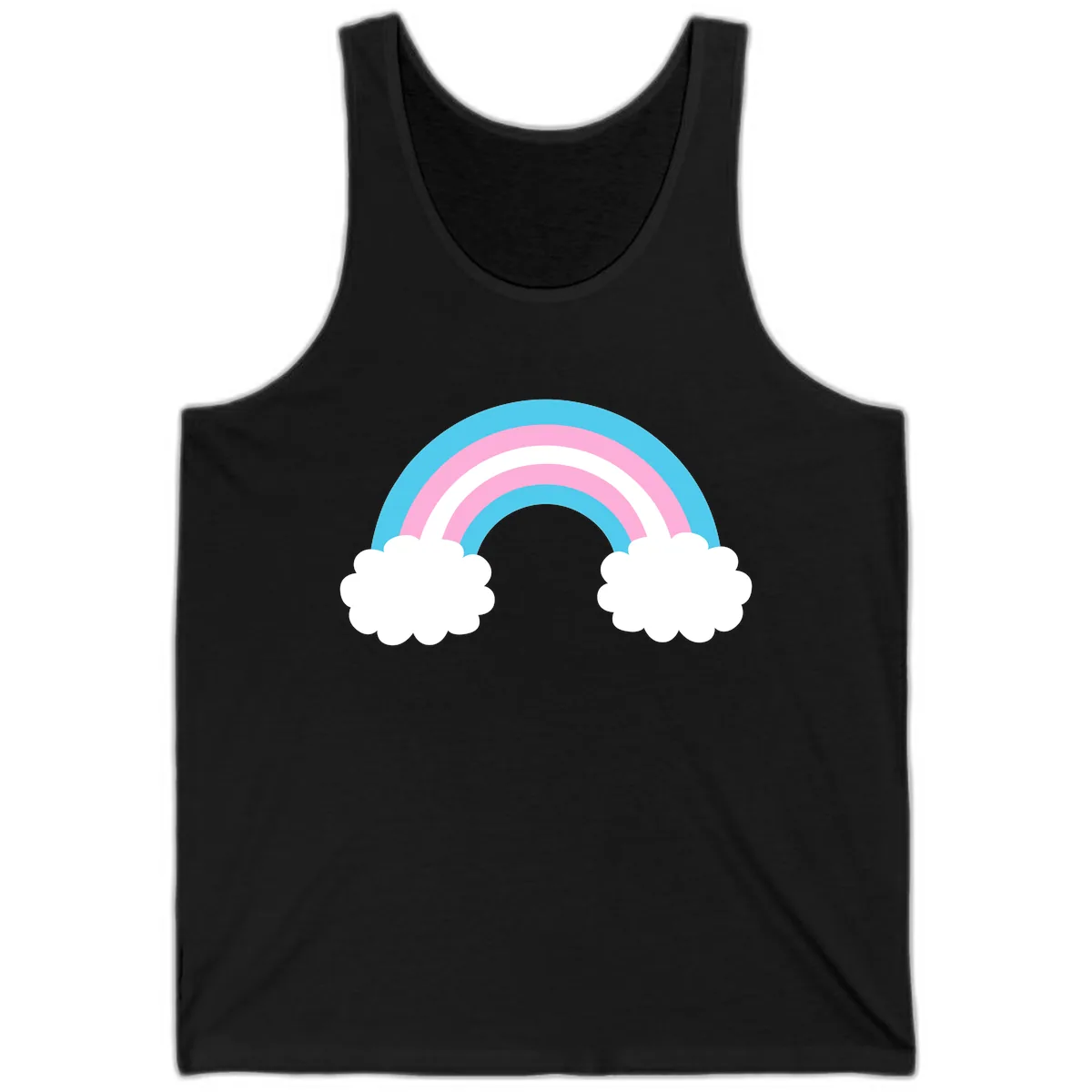 Rainbow Sky Dreams Tank in Black