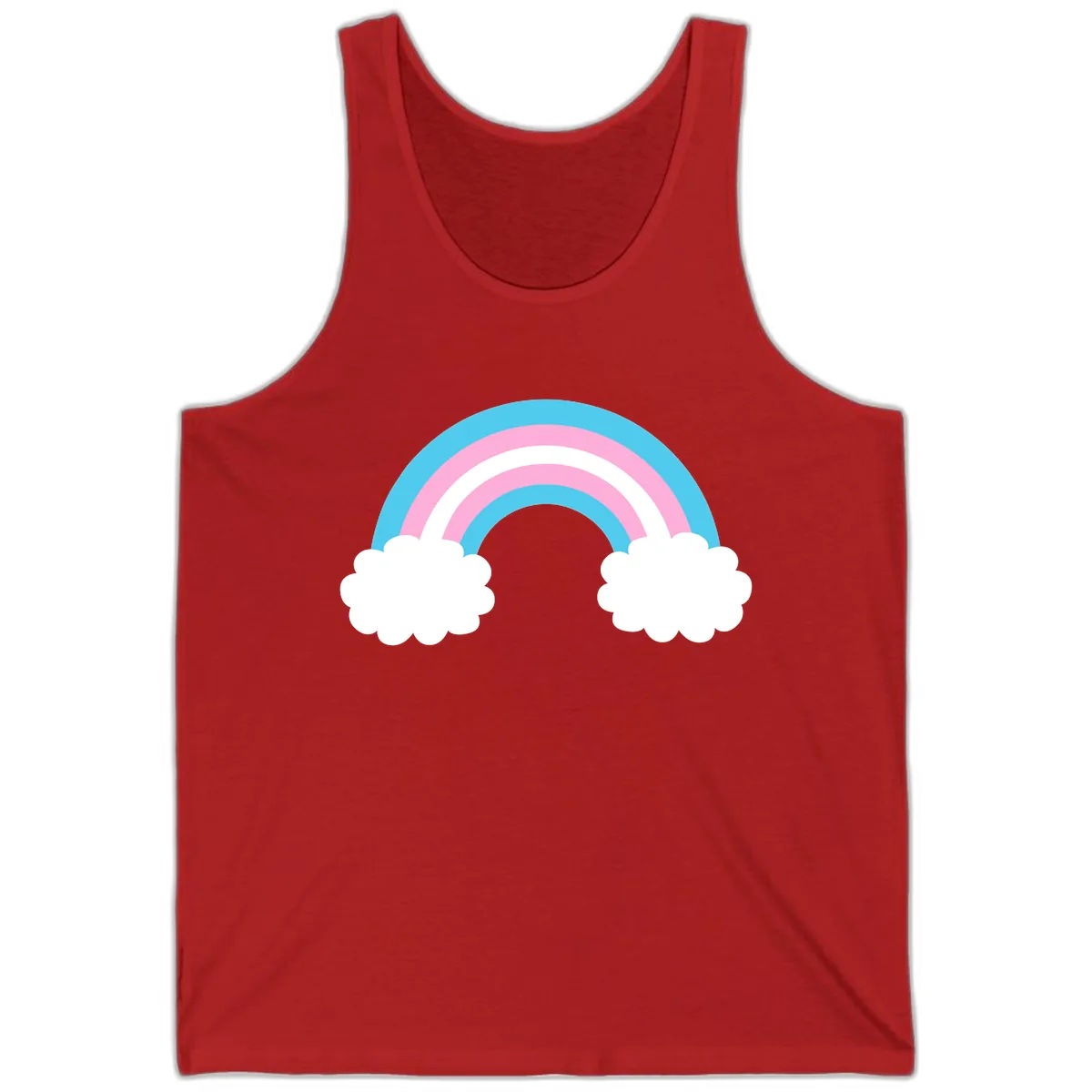 Rainbow Sky Dreams Tank in Red