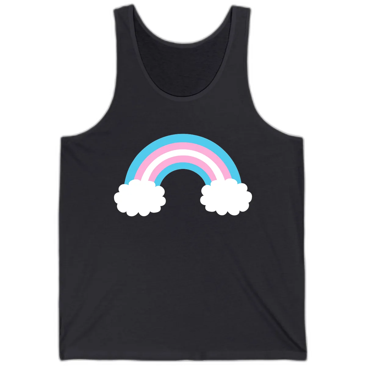 Rainbow Sky Dreams Tank in Dark Grey