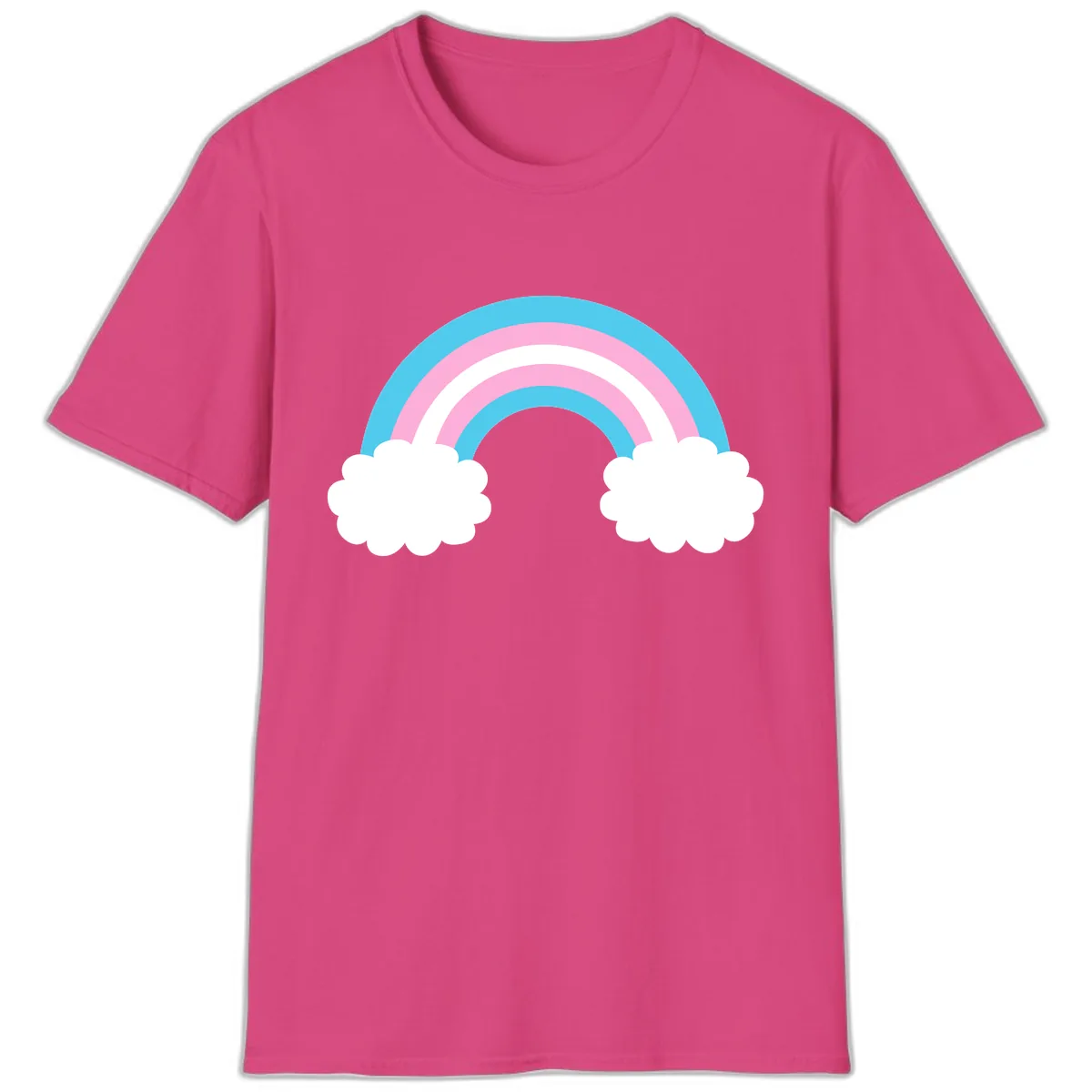 Rainbow Sky Dreams T-Shirt in Heliconia