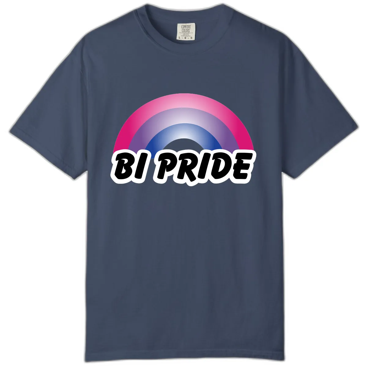 Bi Pride Rainbow Comfort Color in Midnight