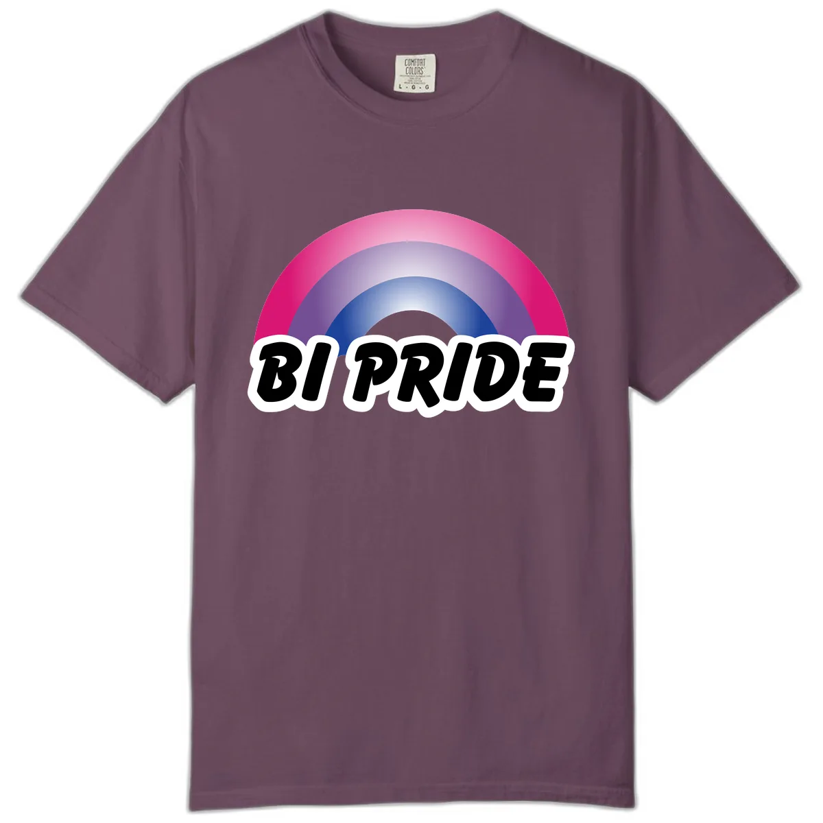 Bi Pride Rainbow Comfort Color in Berry