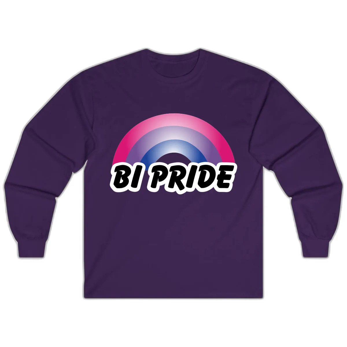 Bi Pride Rainbow Long Sleeve in Purple