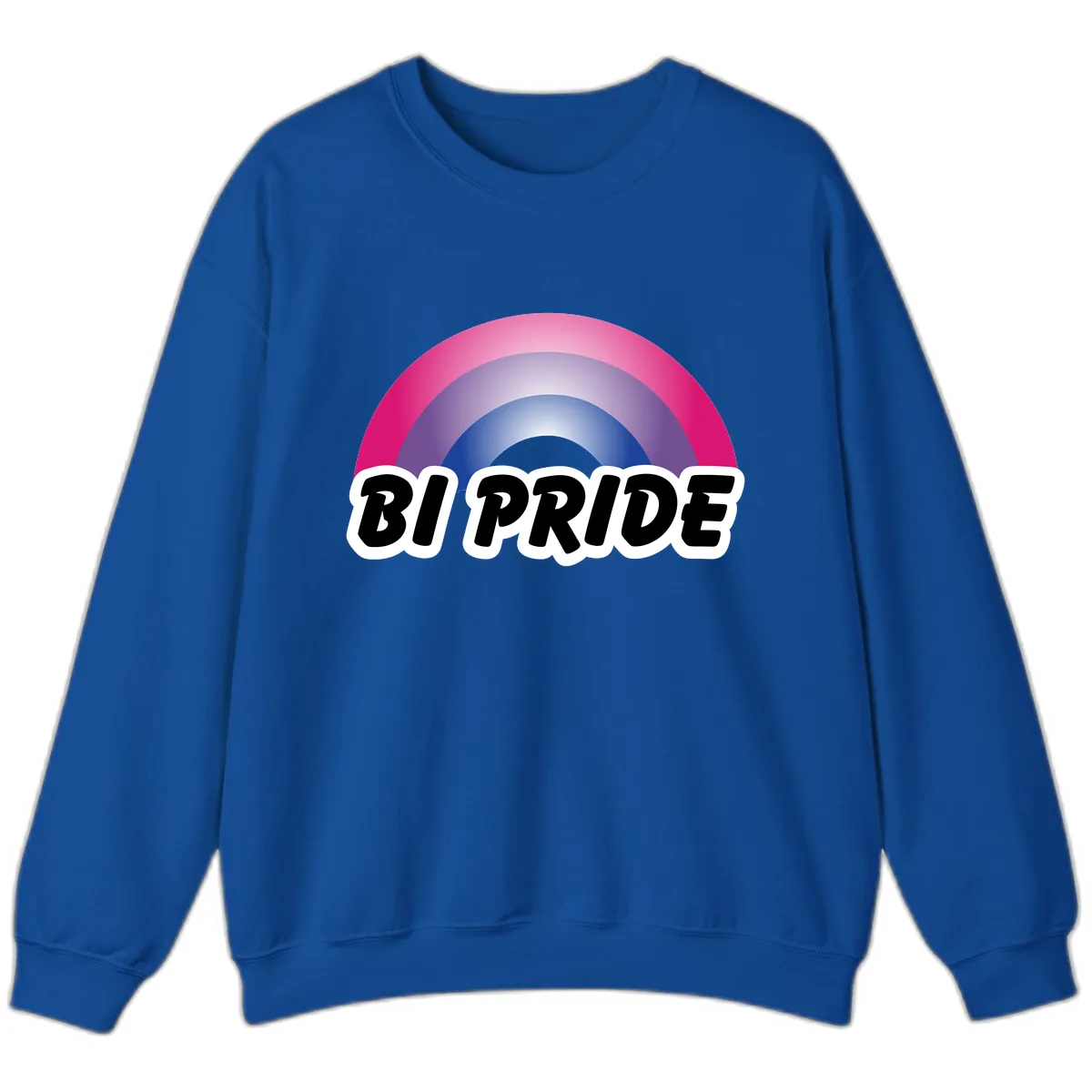 Bi Pride Rainbow Sweatshirt in Royal