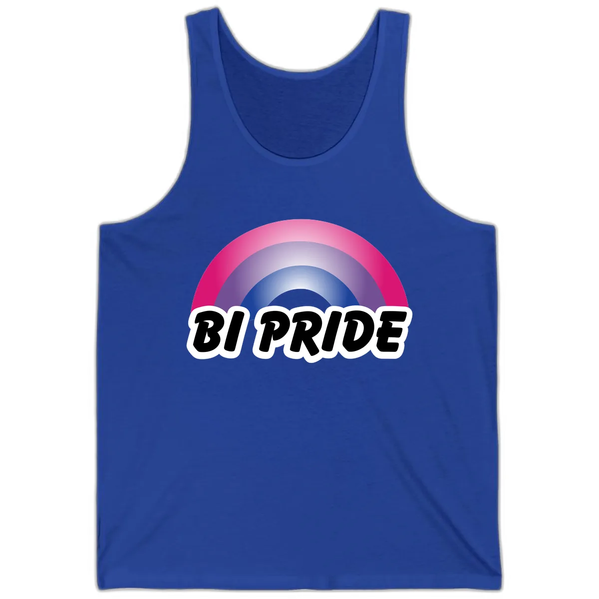 Bi Pride Rainbow Tank in True Royal