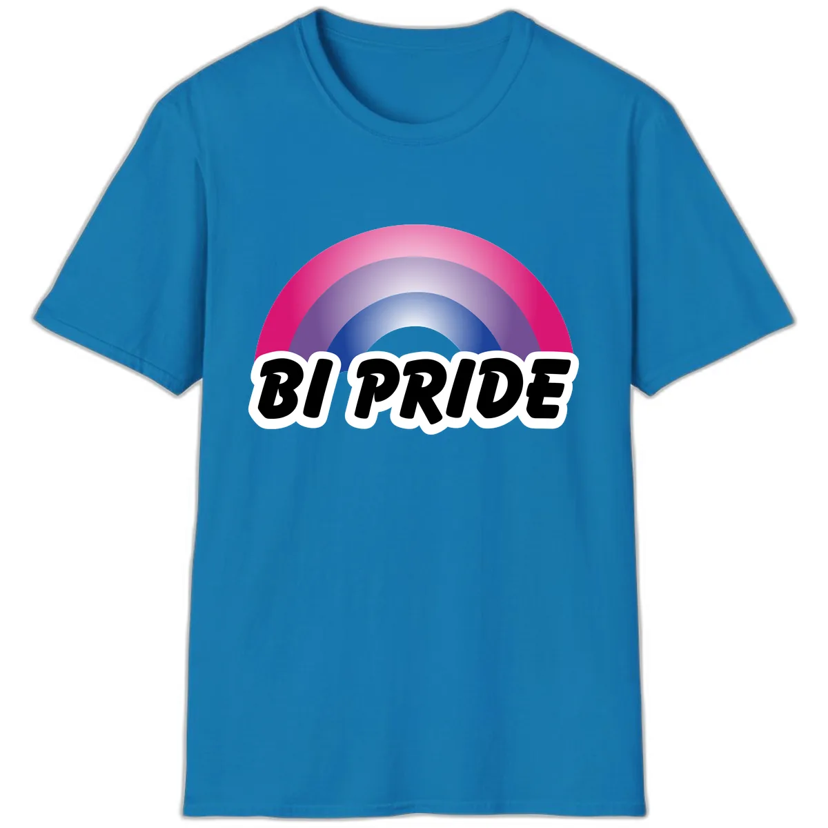 Bi Pride Rainbow T-Shirt in Sapphire