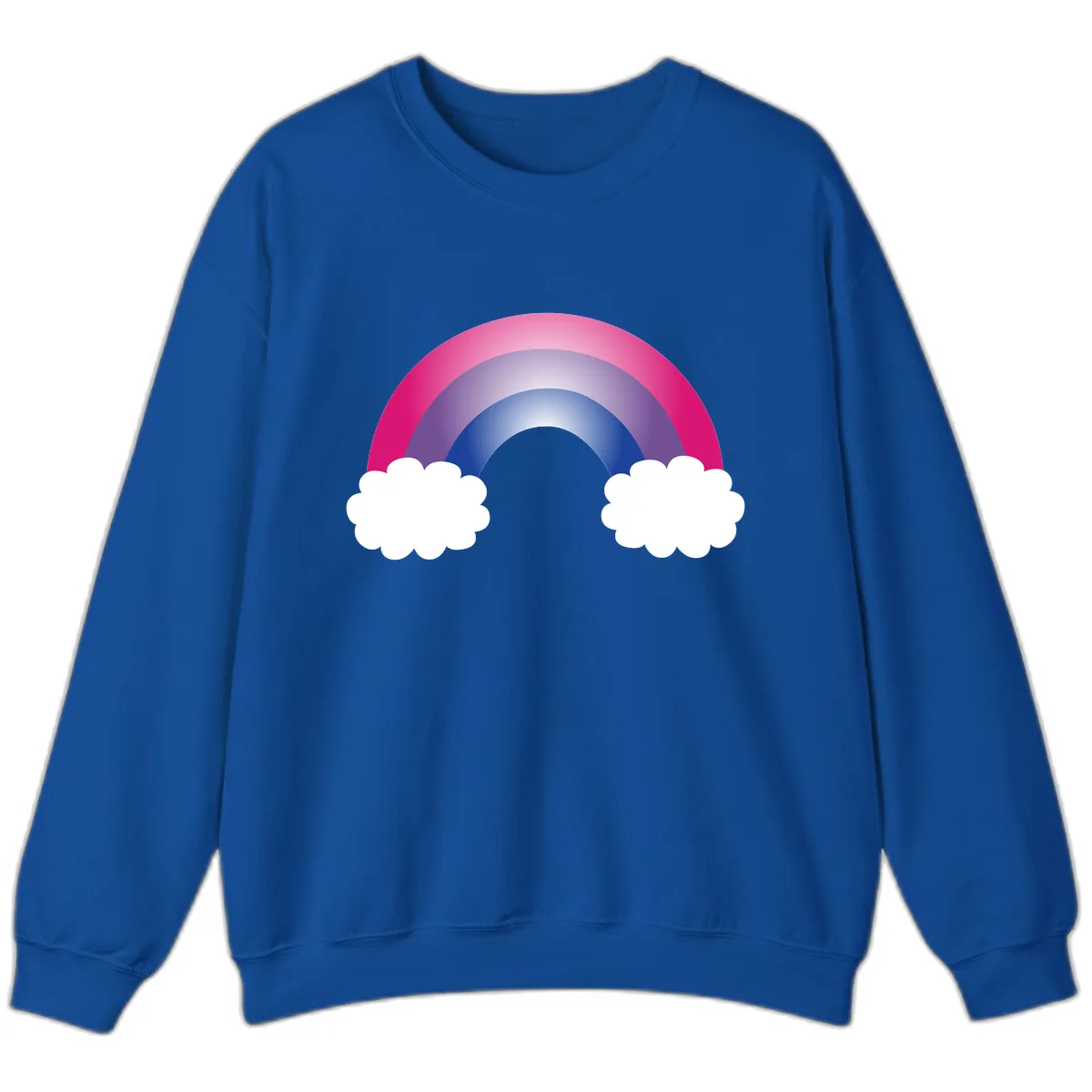 Rainbow Dreams With Clouds Sweatshirt in Royal