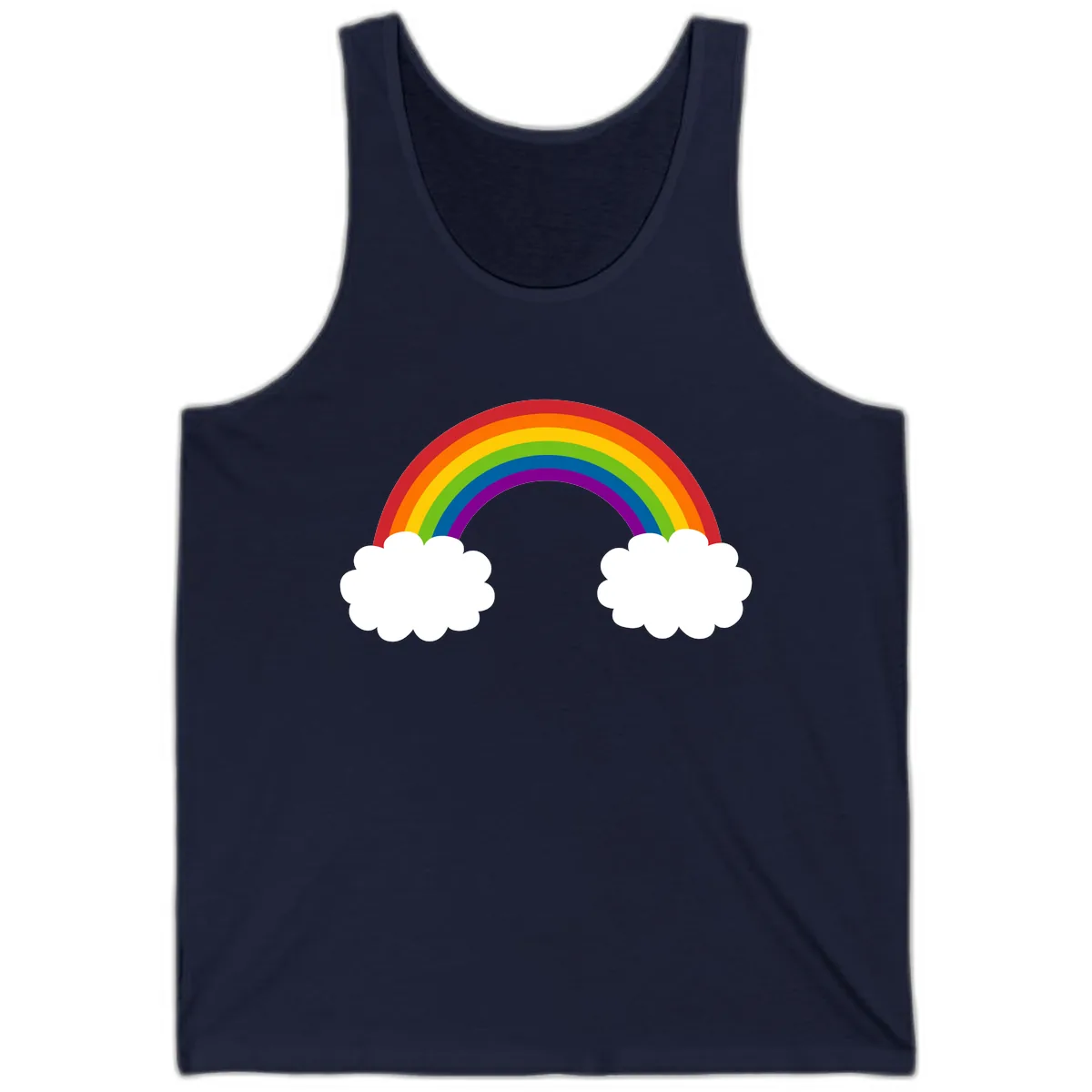 Rainbow Bridge Between Clouds Tank in Navy