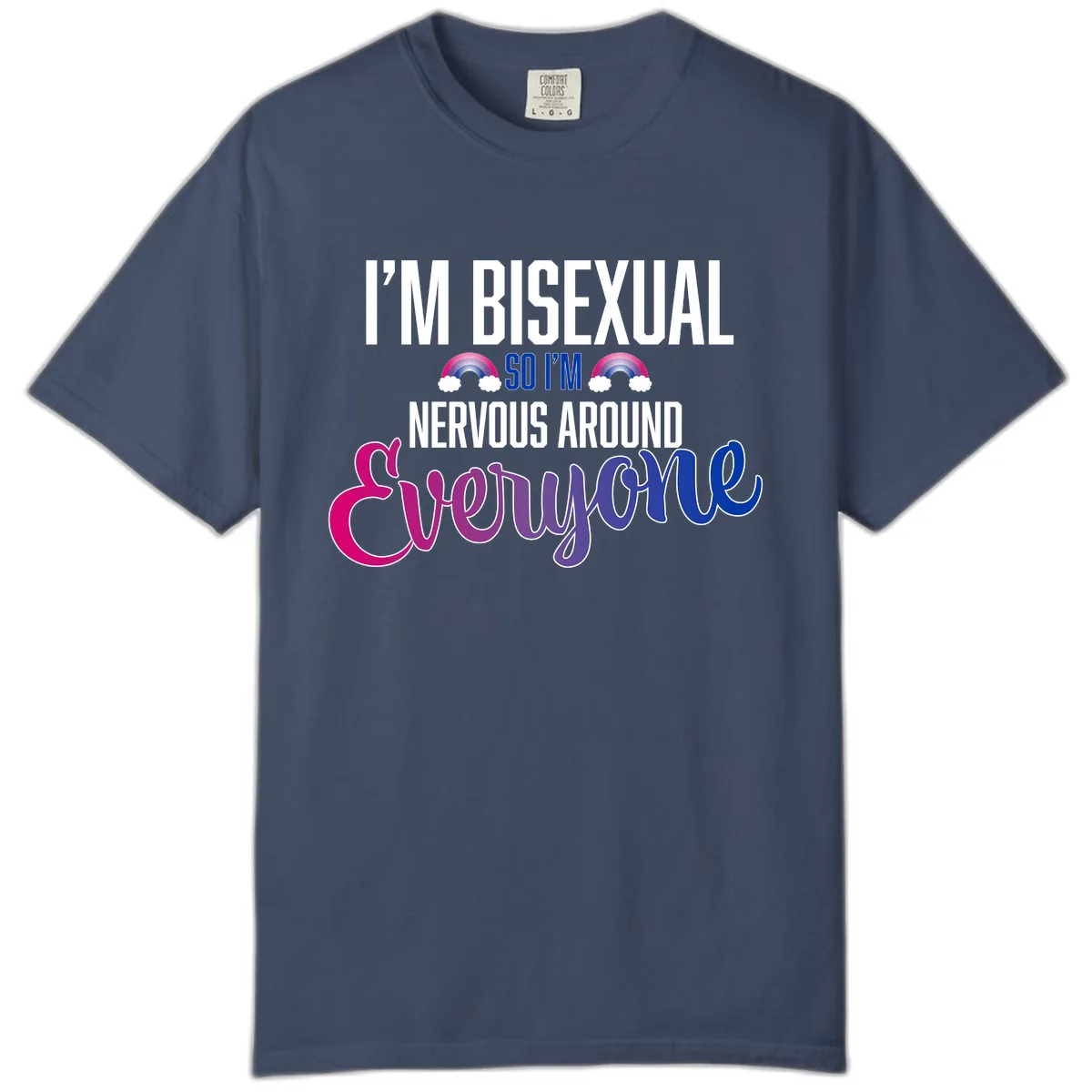 Bisexual Nervous Energy Pride Comfort Color in Midnight