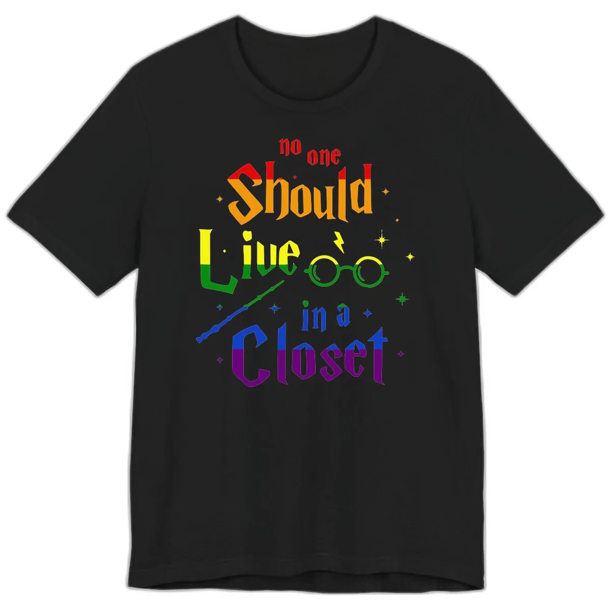 No One Should Live In A Closet Premium T-Shirt in Black