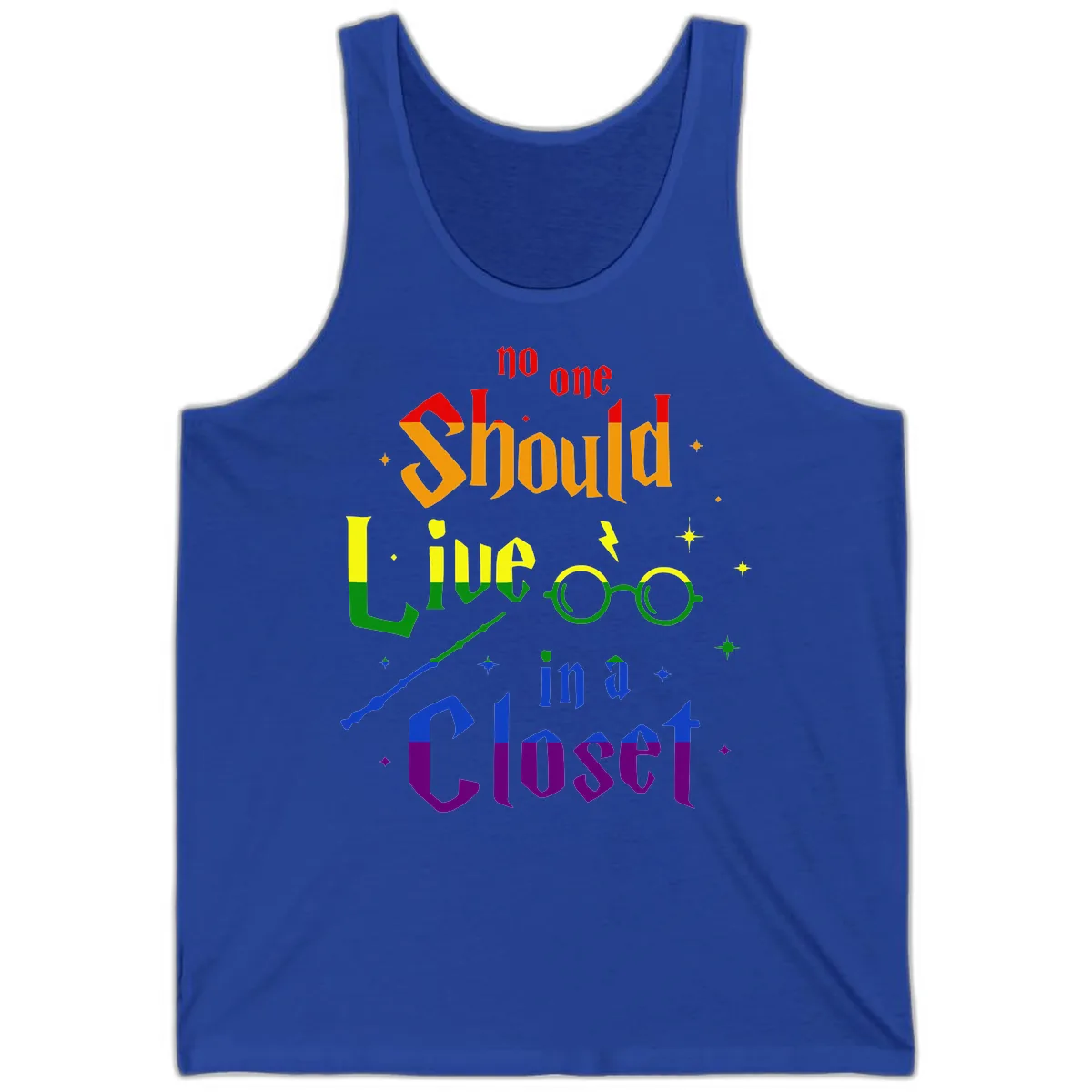 No One Should Live In A Closet Tank in True Royal