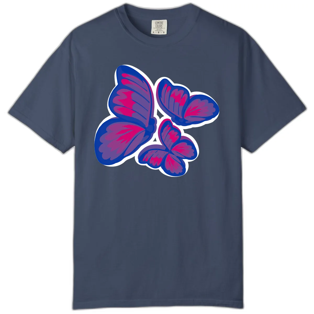 Butterfly Garden Pride Comfort Color in Midnight