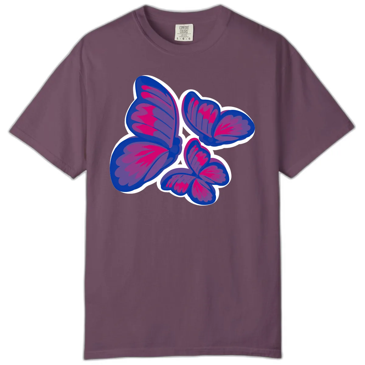 Butterfly Garden Pride Comfort Color in Berry