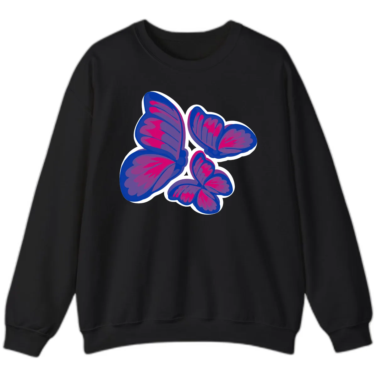 Butterfly Garden Pride Sweatshirt in Black