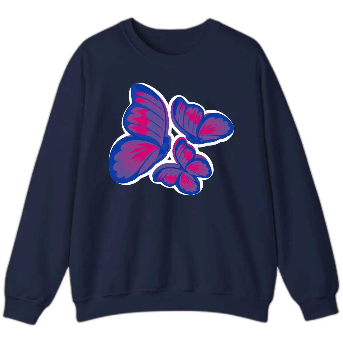 Butterfly Garden Pride Sweatshirt in Navy