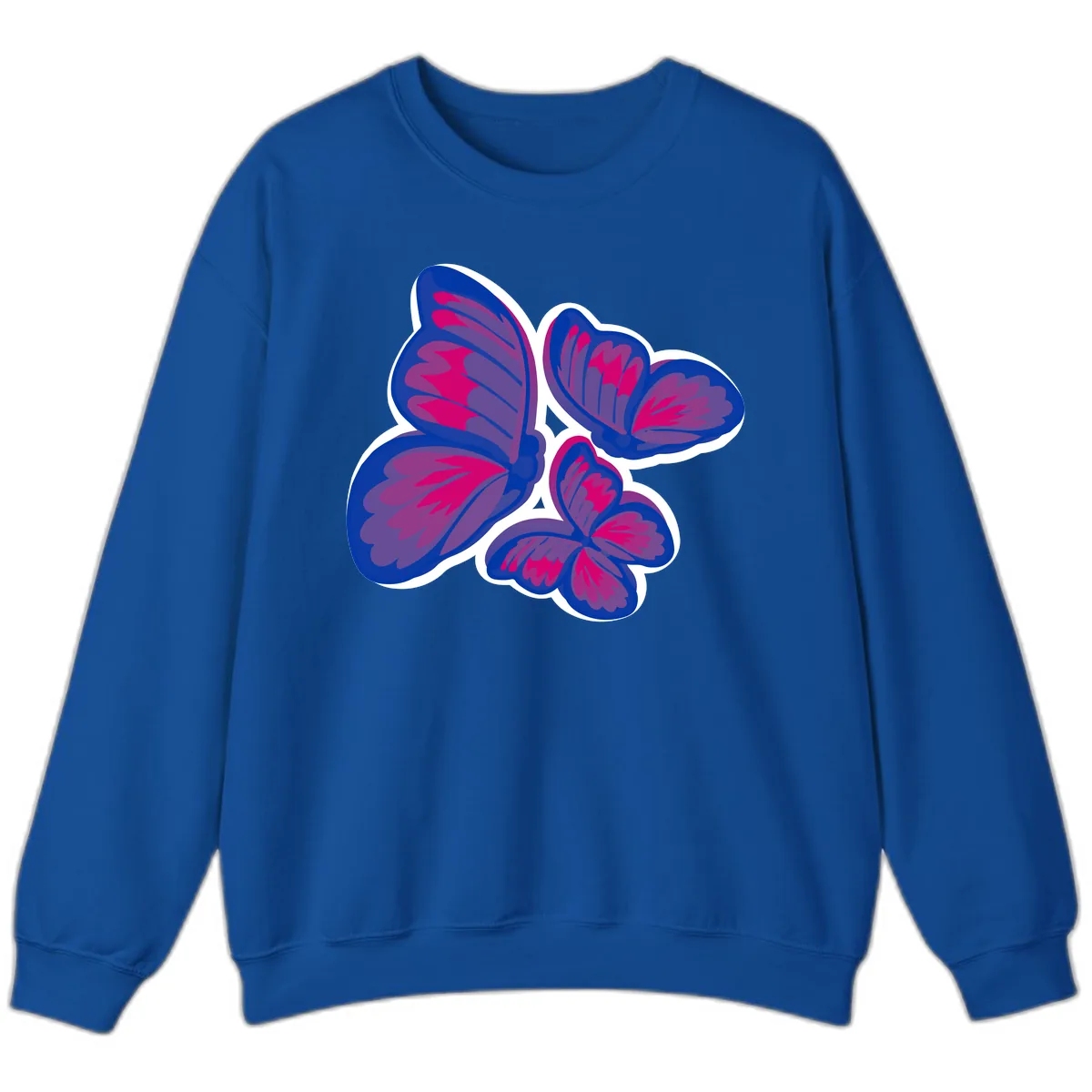 Butterfly Garden Pride Sweatshirt in Royal