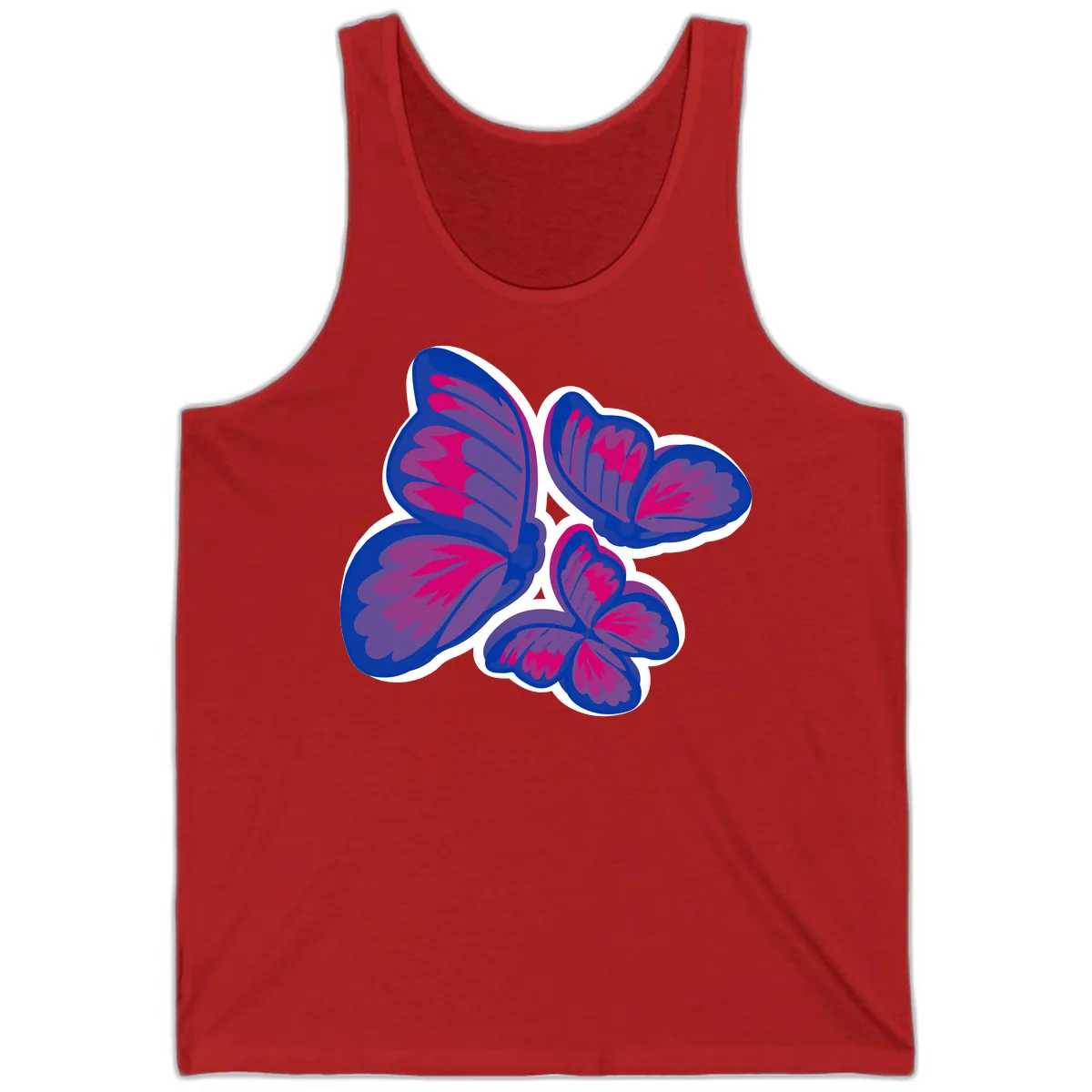 Butterfly Garden Pride Tank in Red
