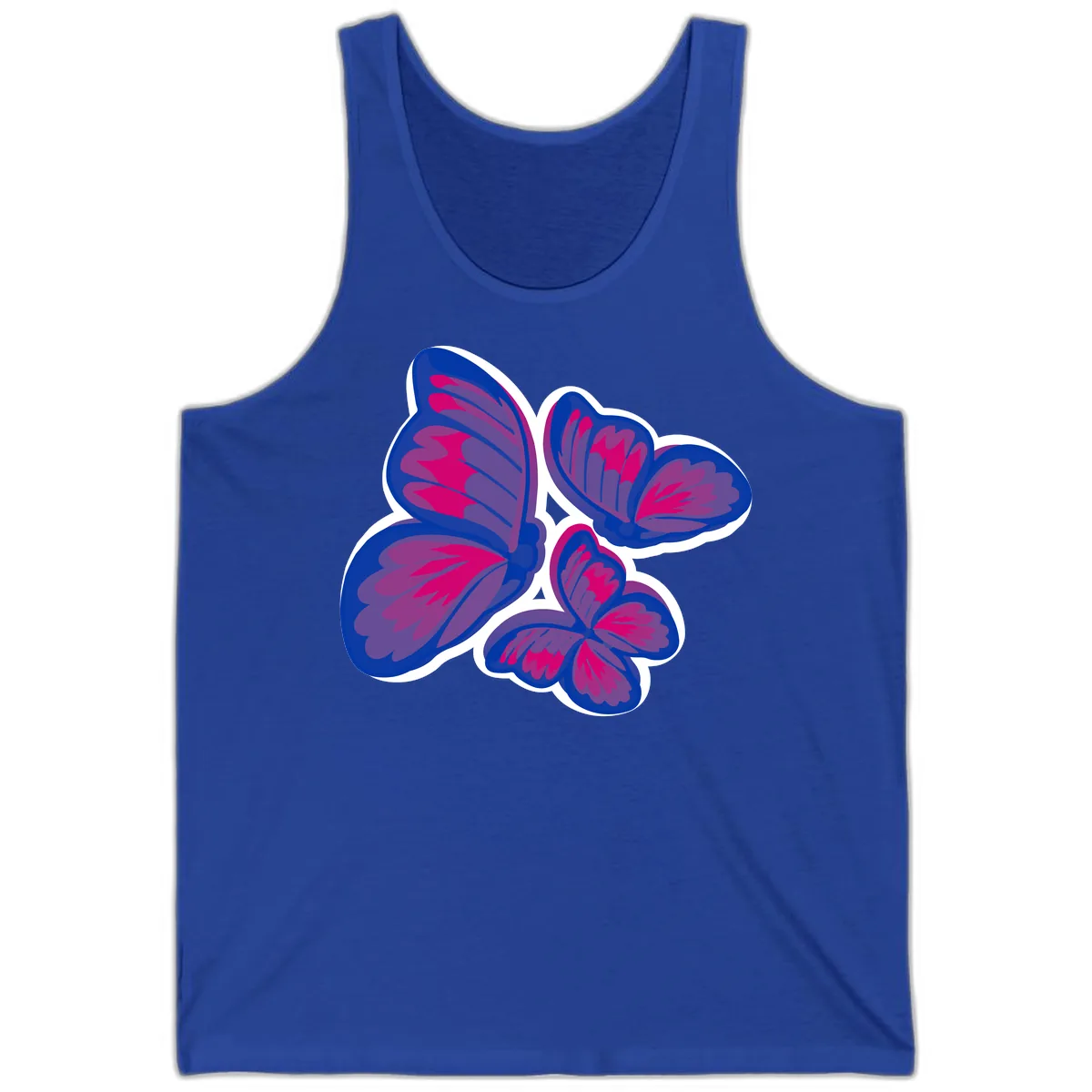Butterfly Garden Pride Tank in True Royal
