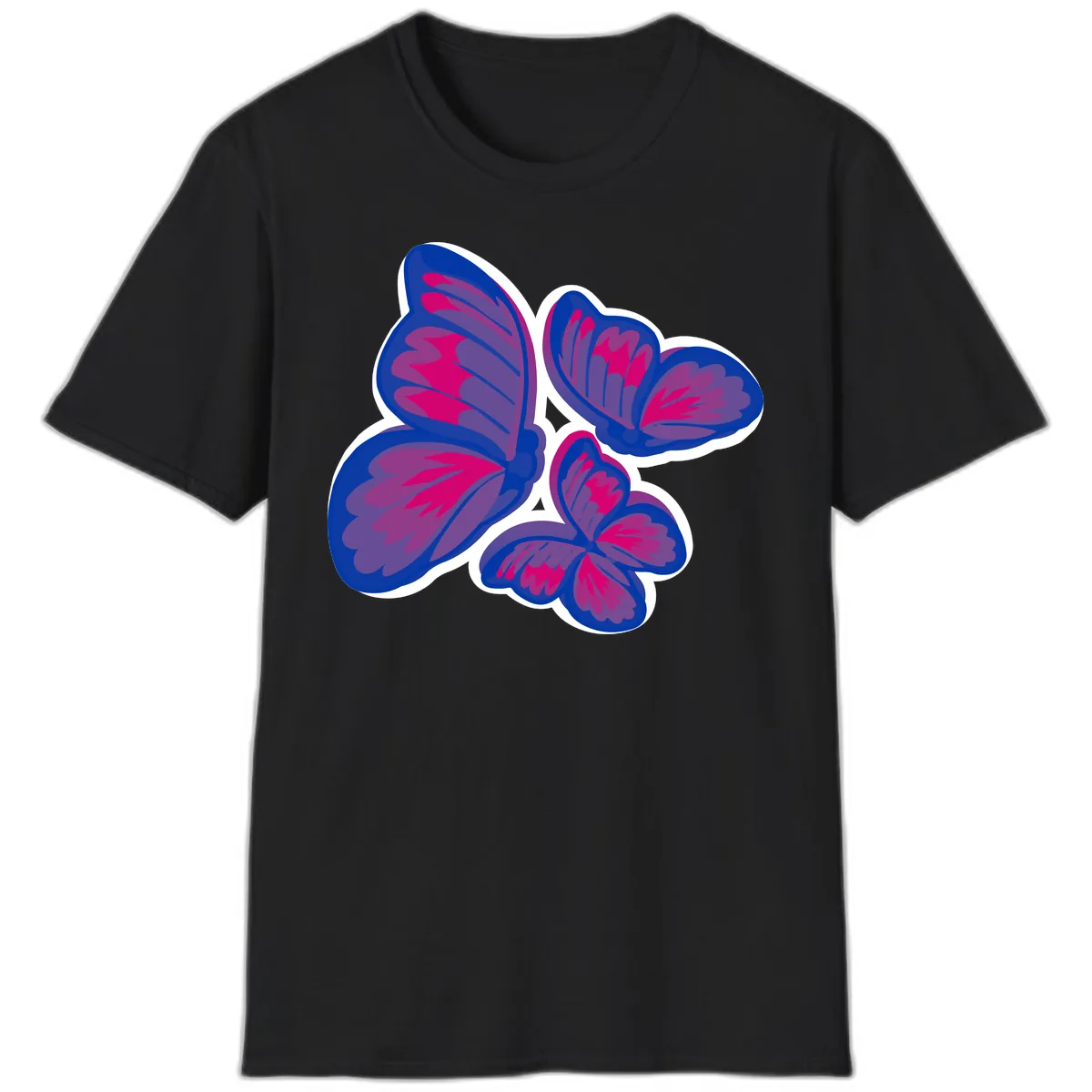 Butterfly Garden Pride T-Shirt in Black