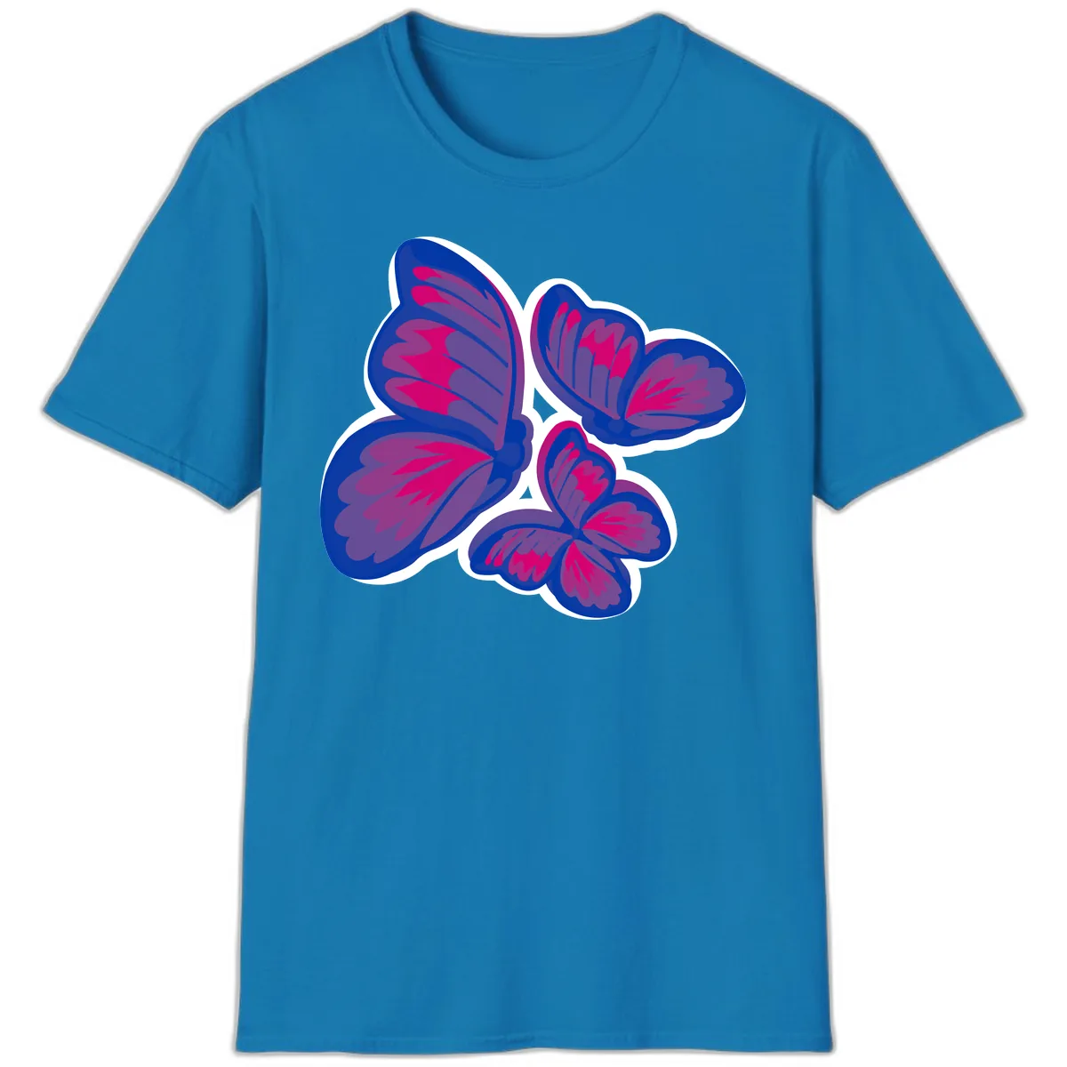 Butterfly Garden Pride T-Shirt in Sapphire