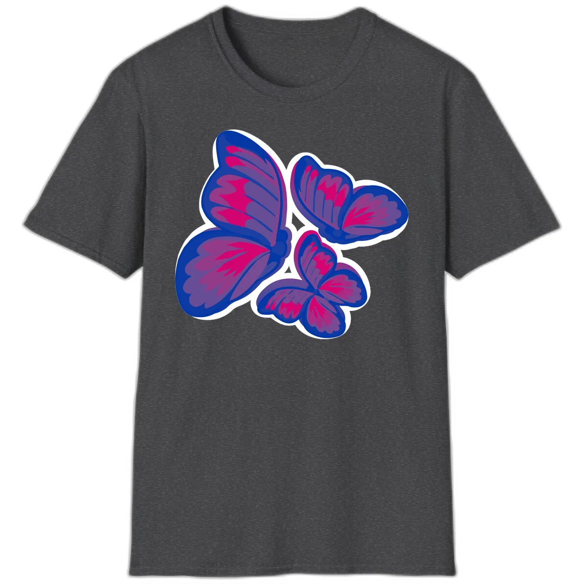 Butterfly Garden Pride T-Shirt in Dark Heather