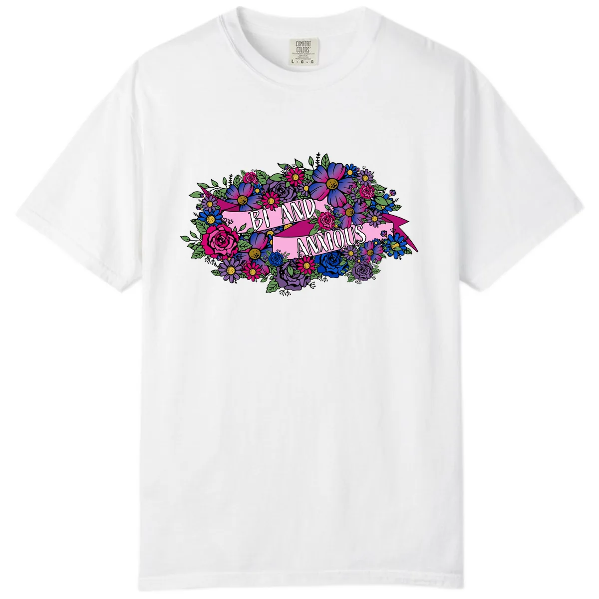 Bi And Anonymous Comfort Color in White