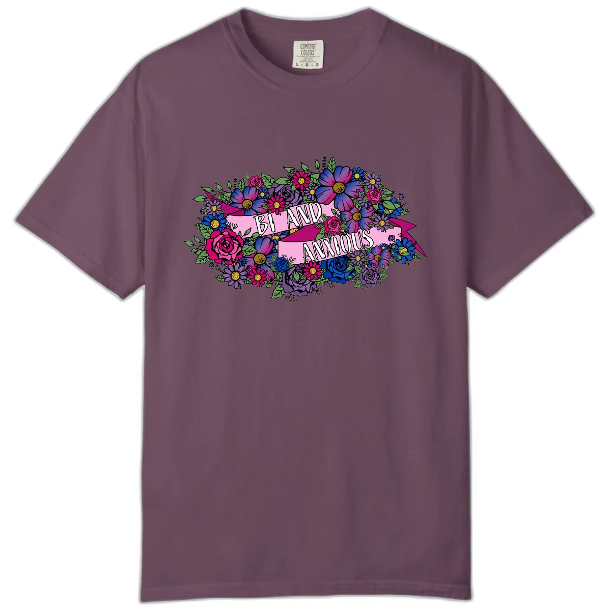 Bi And Anonymous Comfort Color in Berry