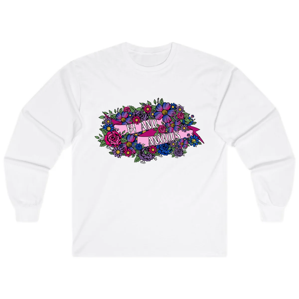 Bi And Anonymous Long Sleeve in White