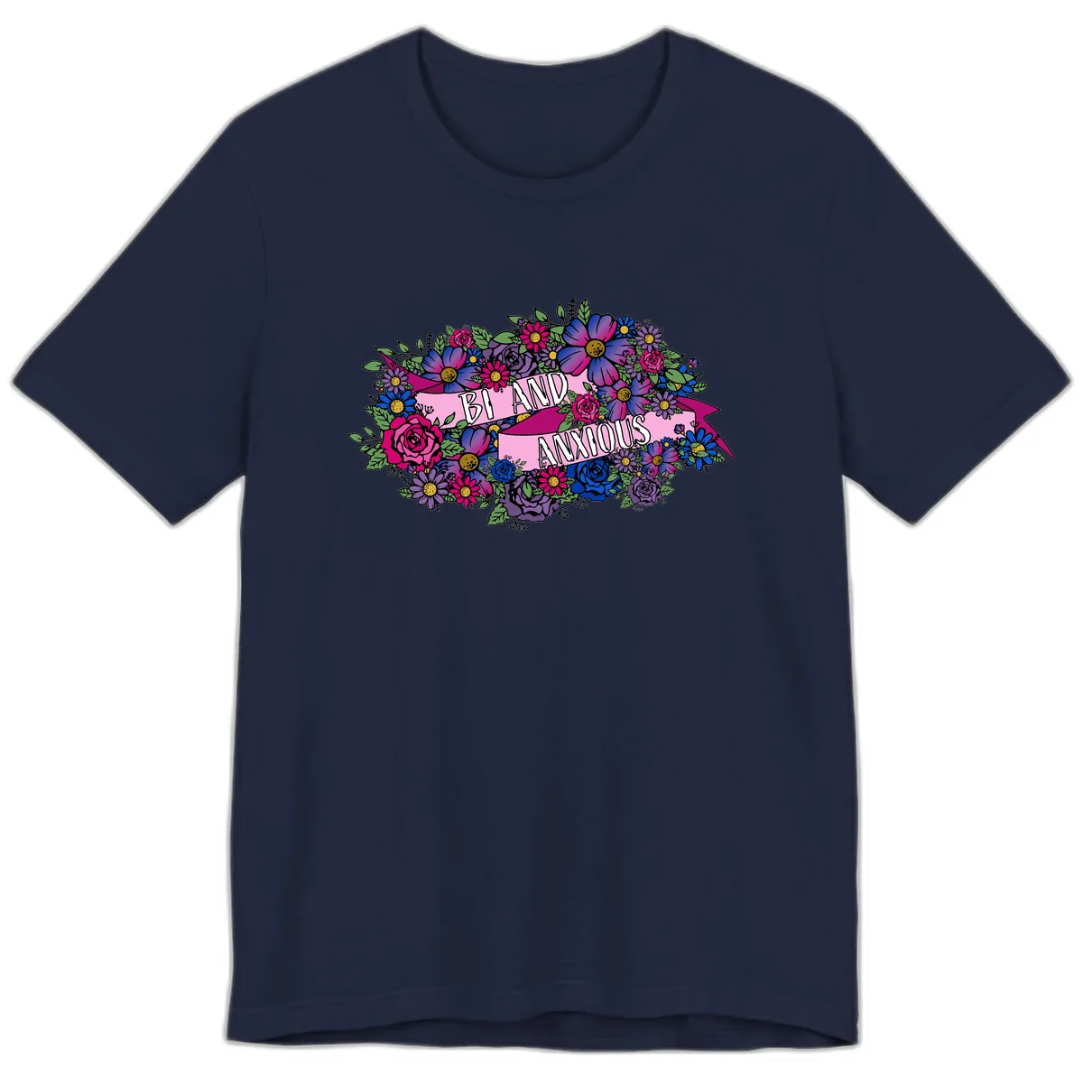 Bi And Anonymous Premium T-Shirt in Navy