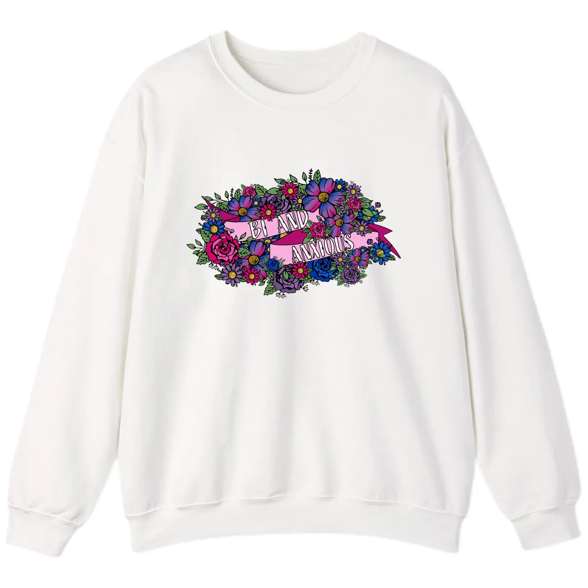 Bi And Anonymous Sweatshirt in White