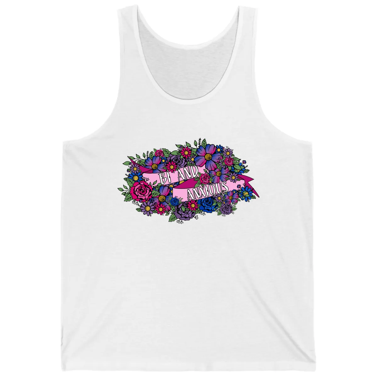 Bi And Anonymous Tank in White