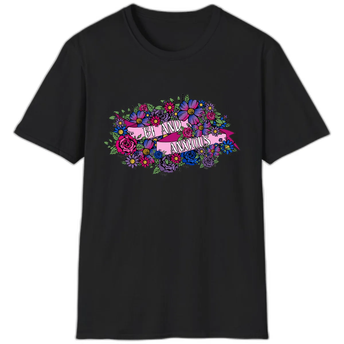 Bi And Anonymous T-Shirt in Black