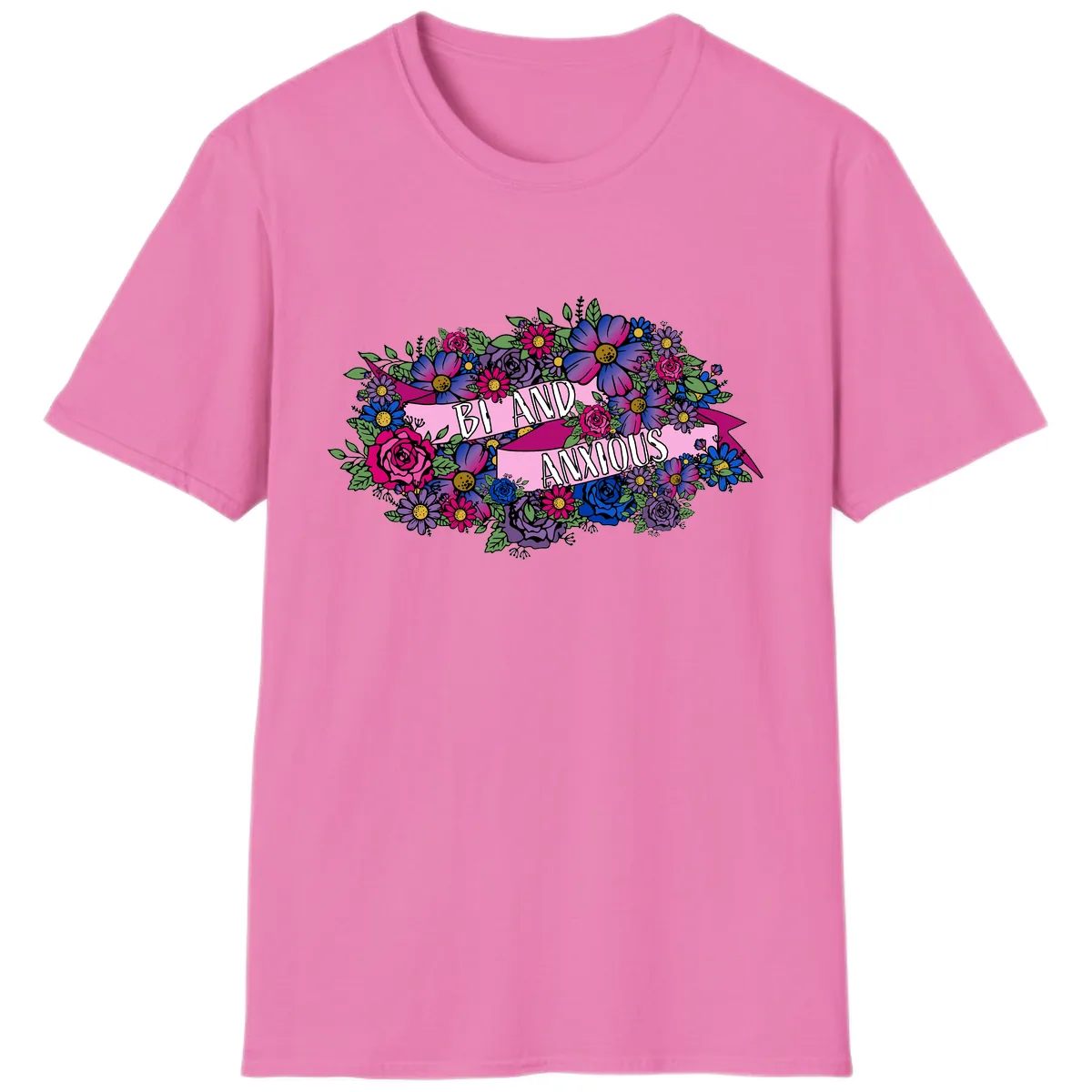 Bi And Anonymous T-Shirt in Azalea