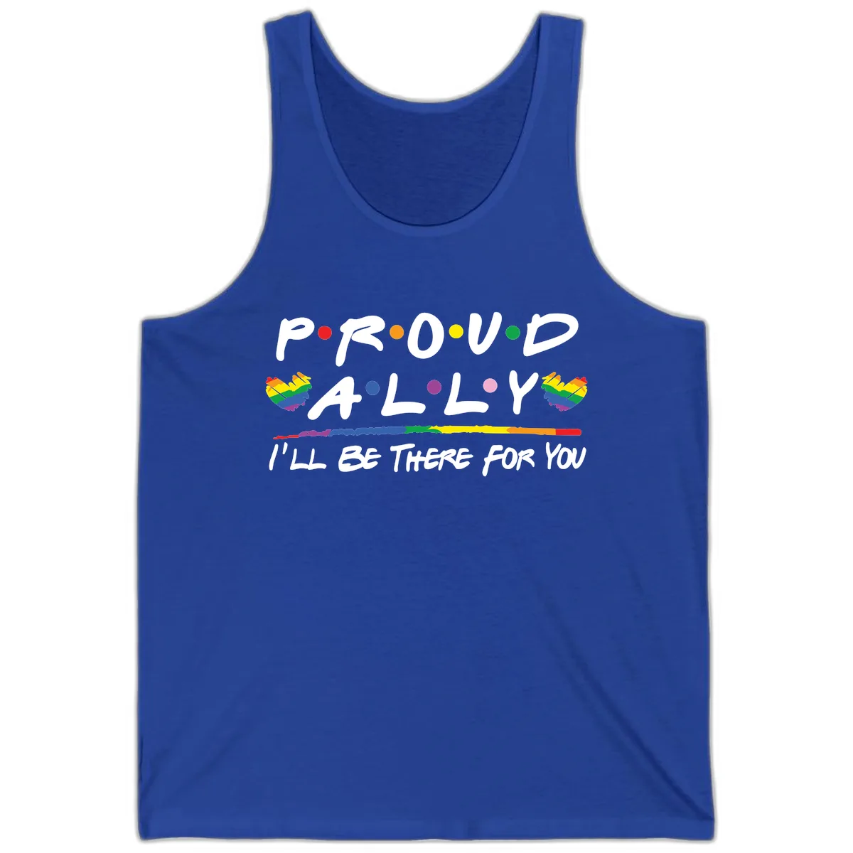 Proud Ally I'll Be There For You Tank in True Royal