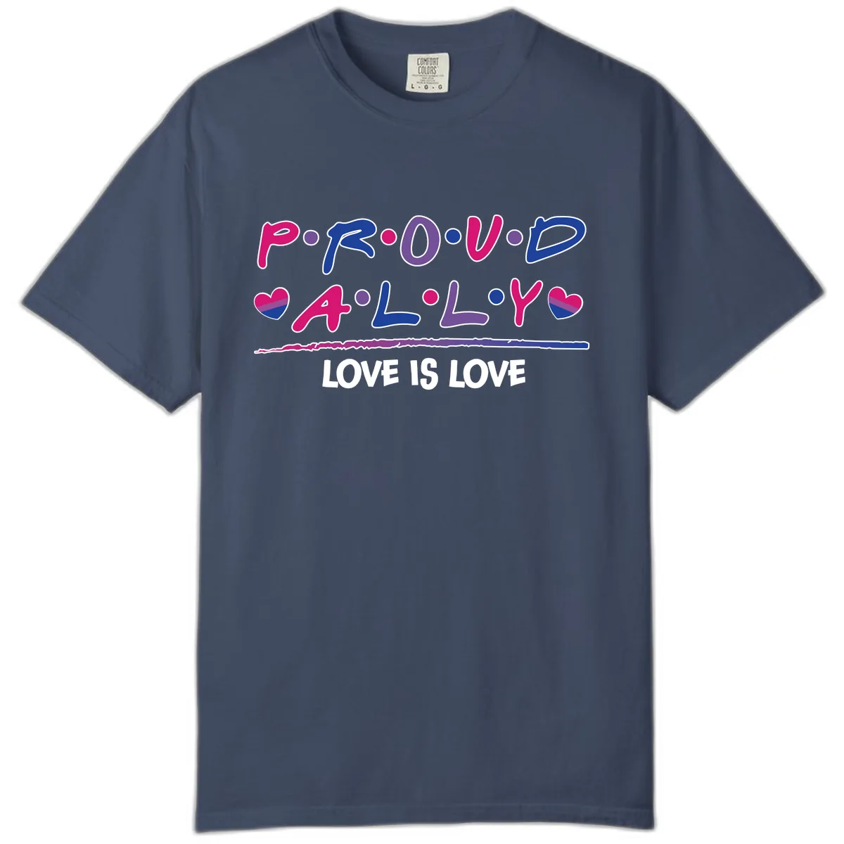 Proud For All Love Is Love Comfort Color in Midnight