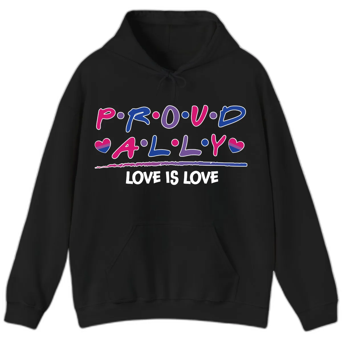 Proud For All Love Is Love Hoodie in Black