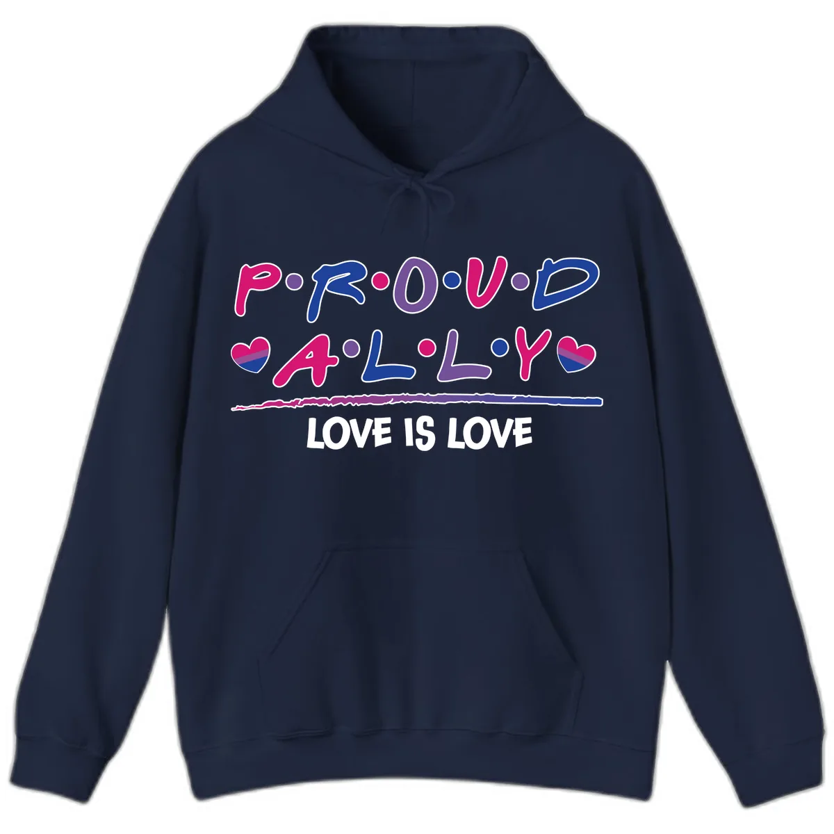 Proud For All Love Is Love Hoodie in Navy